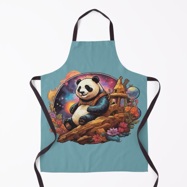 Item preview, Fantasy Themed Smiling Panda - Stars, Galaxy, Outer Space designed and sold by thecatcouch.