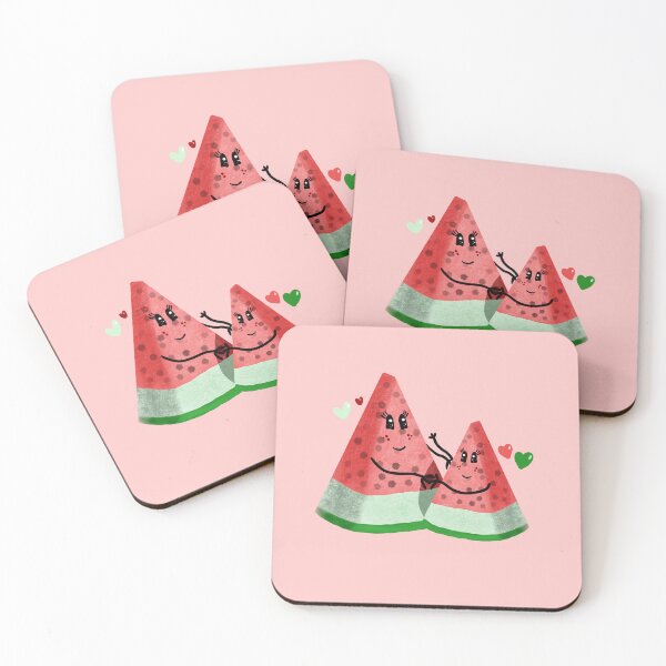 Item preview, Watermelon kawaii couple designed and sold by altairaleon.