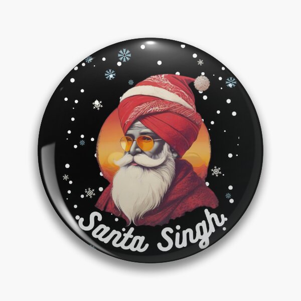 Artikelvorschau, Santa Singh Weihnachtsweinlese-Schnee-Sonnenuntergang entworfen und verkauft von Smix Pixels.