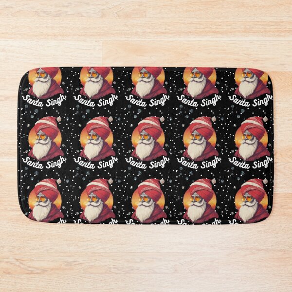 Item preview, Santa Singh Christmas Vintage Snow Sunset  designed and sold by Smix Pixels.