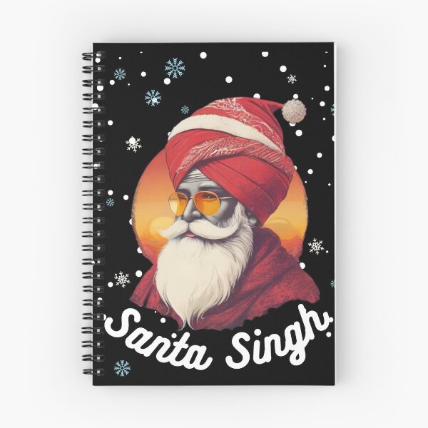 Item preview, Santa Singh Christmas Vintage Snow Sunset  designed and sold by Smix Pixels.