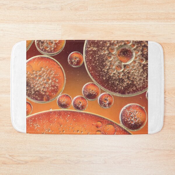 Item preview, abstract oil drops golden blurred backround designed and sold by Delicarte.