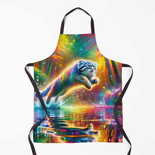 Item preview, Psychedelic Pallas Cat Leap designed and sold by Matt's Artificial Nature.