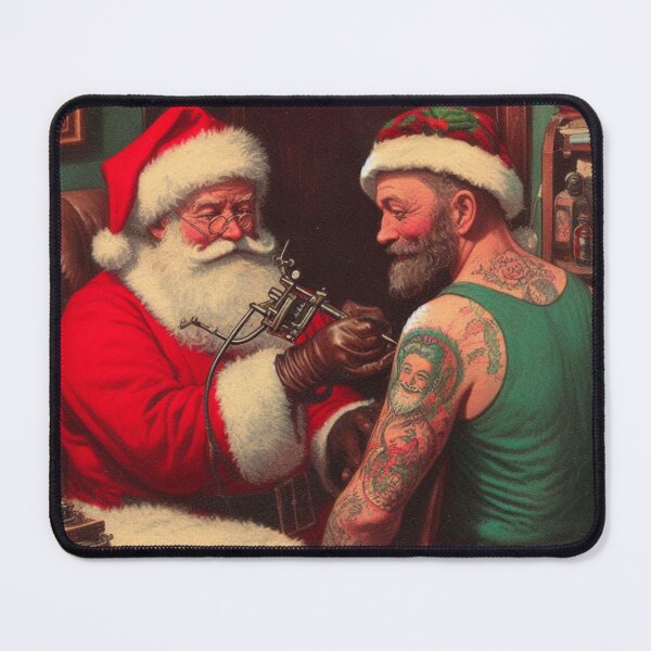 Item preview, Santa clause tattoo artist  designed and sold by SeeingBeyond.