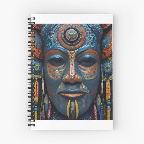 Item preview, Oval Afrocentric Lulua inspired Mask with beadwork  designed and sold by SriGem.