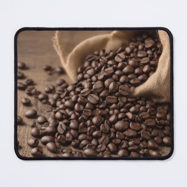 Item preview, Rich, aromatic coffee beans in a rustic burlap sack designed and sold by Sadia Jannat.