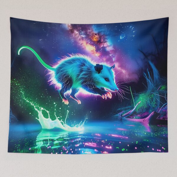Item preview, Blacklight Style Possum Luminous Leap designed and sold by Matt's Artificial Nature.