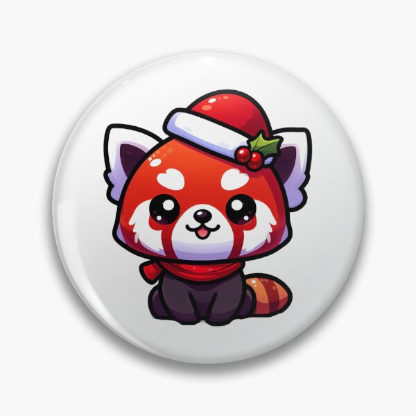 Item preview, Red panda santa  designed and sold by Wxjtecki.