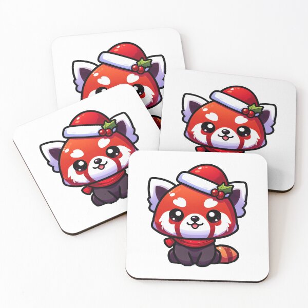 Item preview, Red panda santa  designed and sold by Wxjtecki.