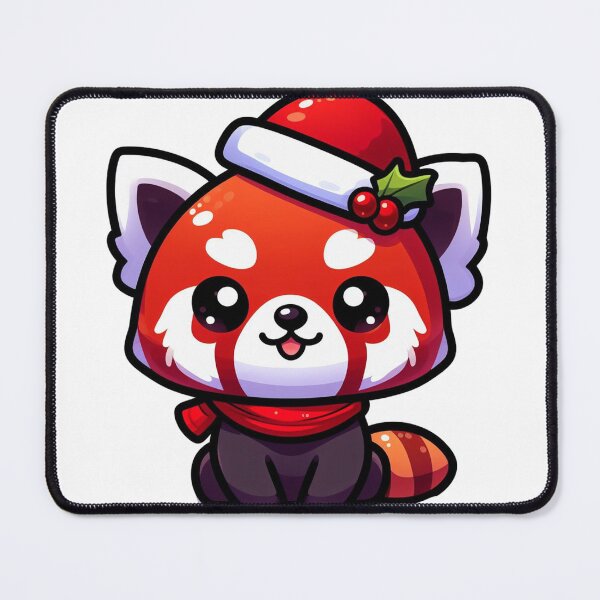 Item preview, Red panda santa designed and sold by Wxjtecki.