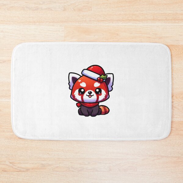 Item preview, Red panda santa  designed and sold by Wxjtecki.