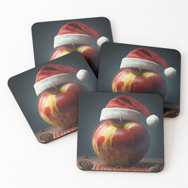 Item preview, Merry Christmas With a Healthy Apple, Christmas Gifts designed and sold by DZIERANA.