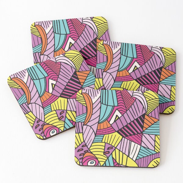 Item preview,  Artistic colorful pattern in pop art style designed and sold by LuckyFamily.