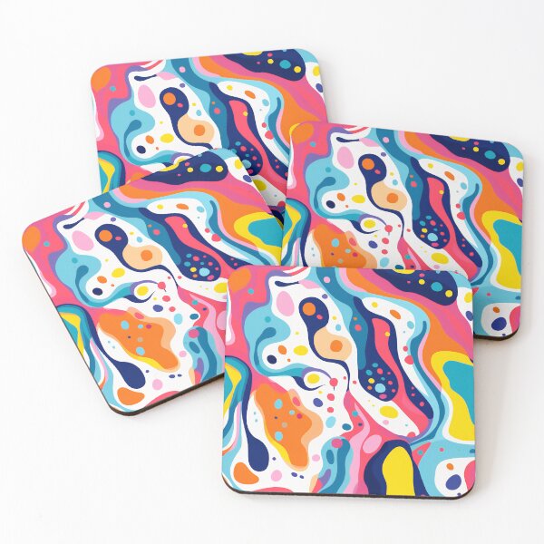 Item preview, Color magic in contrast - pink, white and blue in a dynamic progression designed and sold by malerliebe.