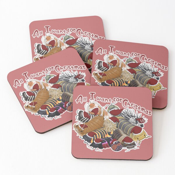 Item preview, All I want for Christmas (with hats) designed and sold by Pods-n-Pugs.