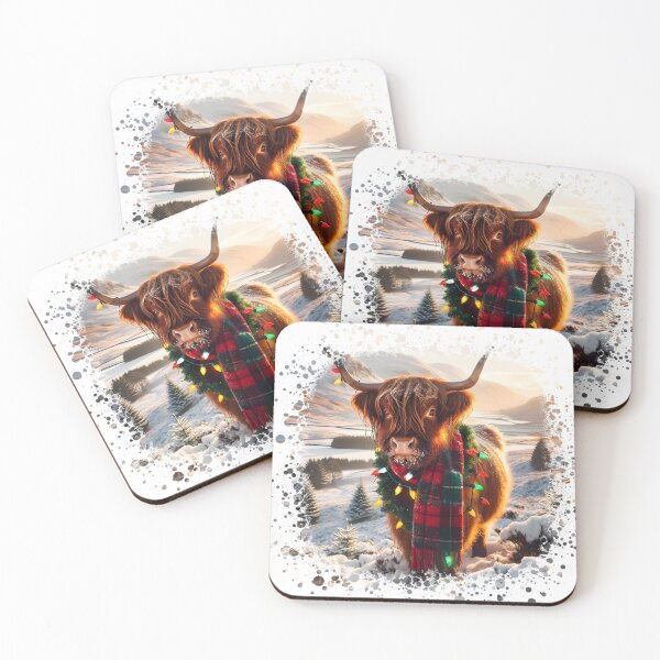 Item preview, Christmas Highland Cow designed and sold by Truck Stop One.
