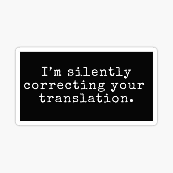 Item preview, I'm silently correcting your translation designed and sold by Neeshki.