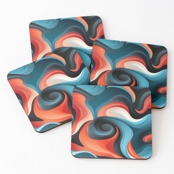 Item preview, Volcanic Abstract Swirl | Modern Aesthetic | Contemporary designed and sold by Qoupy.