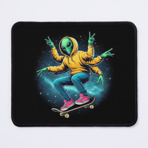 Item preview, Alien Skateboarding  designed and sold by Myra365Art.