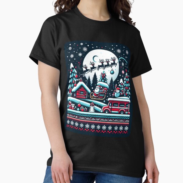 Santa’s Midnight Flight: Christmas Eve Magic Classic T-Shirt