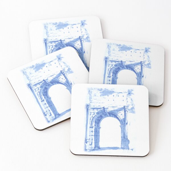 Item preview, Blue Roman Arch Watercolor designed and sold by WillowNox7.