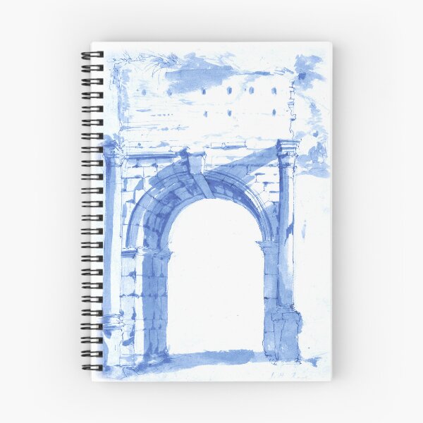 Item preview, Blue Roman Arch Watercolor designed and sold by WillowNox7.