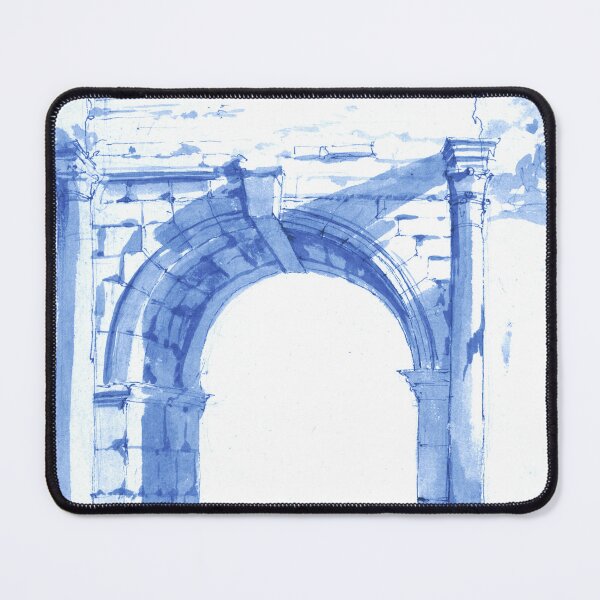 Item preview, Blue Roman Arch Watercolor designed and sold by WillowNox7.
