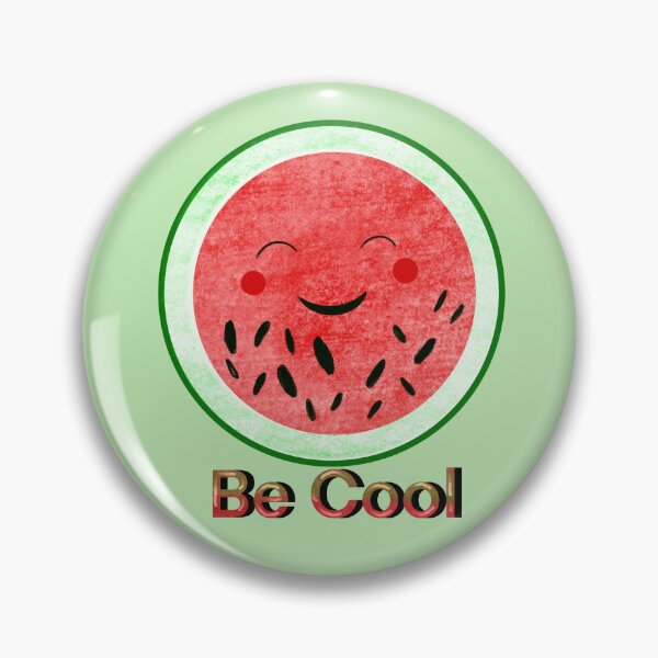 Item preview, Be Cool Round Cut Watermelon kawaii  designed and sold by altairaleon.