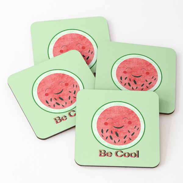 Item preview, Be Cool Round Cut Watermelon kawaii  designed and sold by altairaleon.