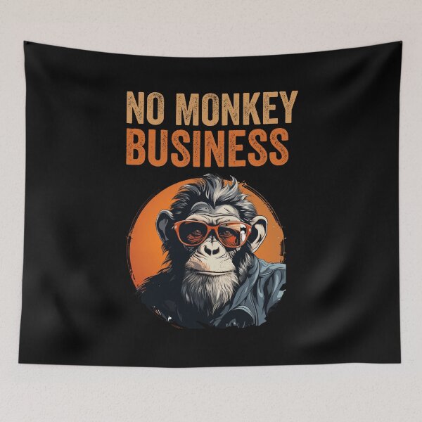 Item preview, Gangster No Monkey Business Money Funny designed and sold by rynnzz.
