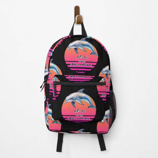 Item preview, Dolphin Adventure - Pink Retro Sun designed and sold by DarlingsTees.