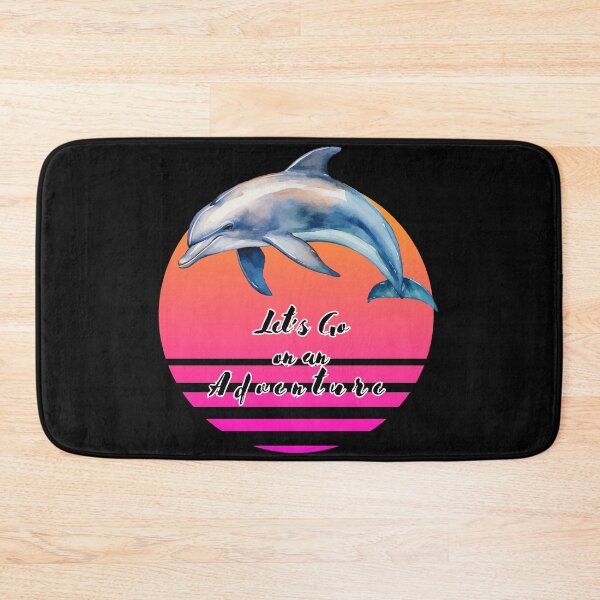 Item preview, Dolphin Adventure - Pink Retro Sun designed and sold by DarlingsTees.