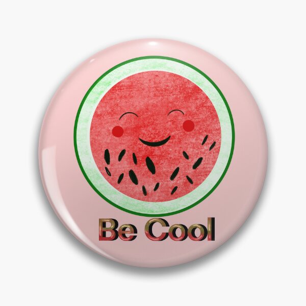 Item preview, Be Cool Round Cut Watermelon kawaii  designed and sold by altairaleon.