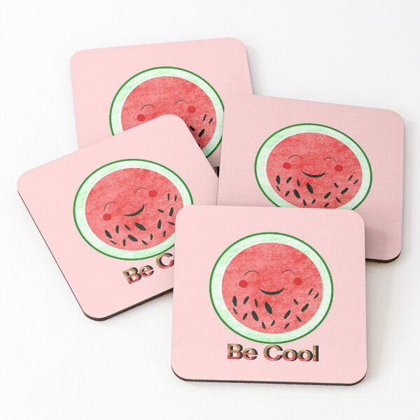 Item preview, Be Cool Round Cut Watermelon kawaii  designed and sold by altairaleon.