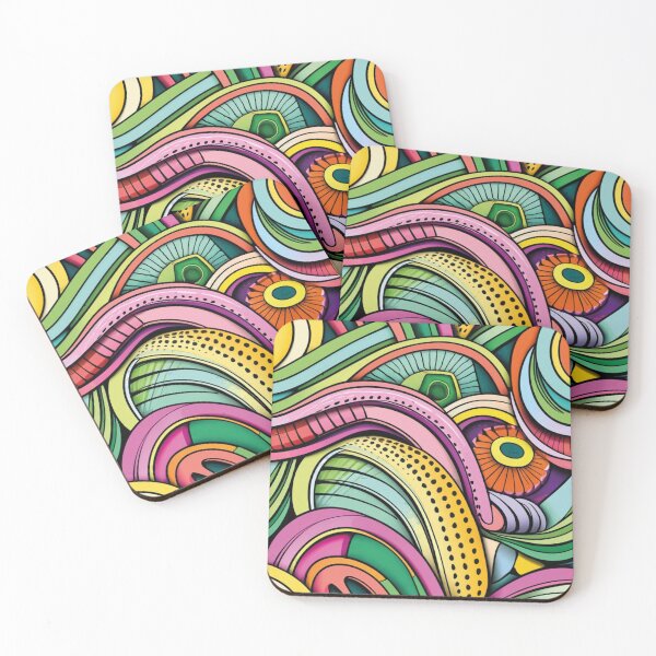 Item preview, Artistic snake pattern in pop art style designed and sold by LuckyFamily.