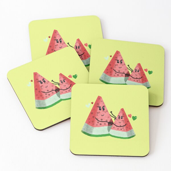 Item preview, Watermelon kawaii couple designed and sold by altairaleon.