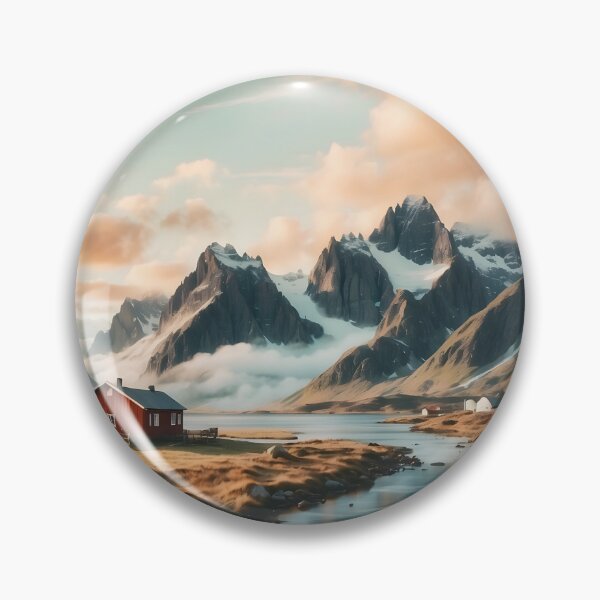 Item preview, Arctic Serenity: Vintage Travel Poster of Lofoten designed and sold by Ceemko's Vintage Corner.