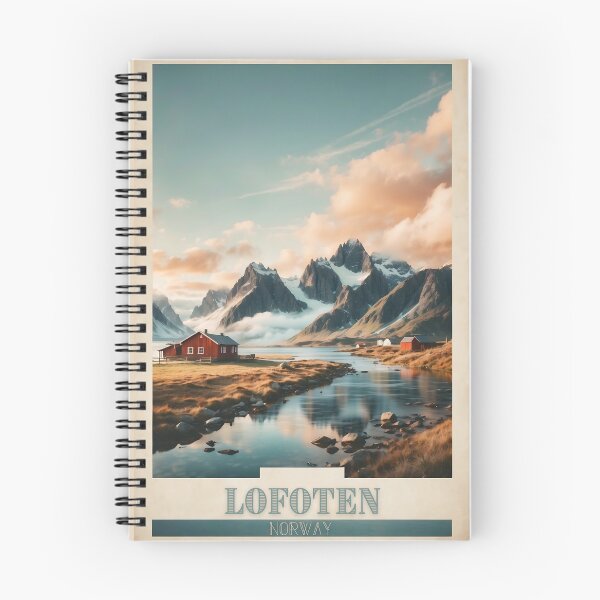 Item preview, Arctic Serenity: Vintage Travel Poster of Lofoten designed and sold by Ceemko's Vintage Corner.