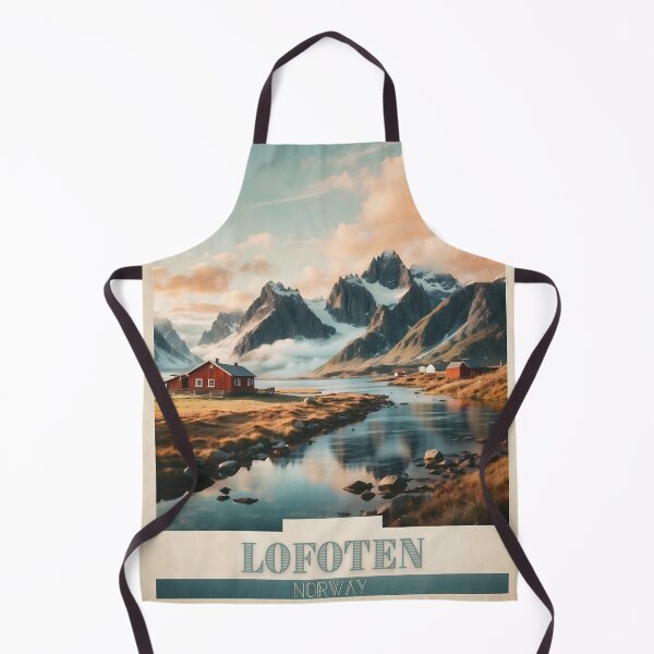 Item preview, Arctic Serenity: Vintage Travel Poster of Lofoten designed and sold by Ceemko's Vintage Corner.