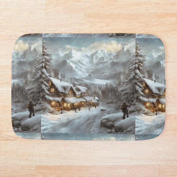 Item preview, Winter Village2 all over print designed and sold by FabFreakShop.