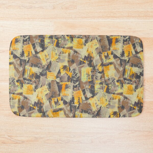Item preview, Copy of Brush strokes free yellow gray	 designed and sold by Alessandro Remo Mazzoni Remotextiles.