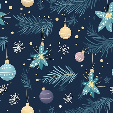 Artwork thumbnail, Christmas pattern by Riverside-Moon