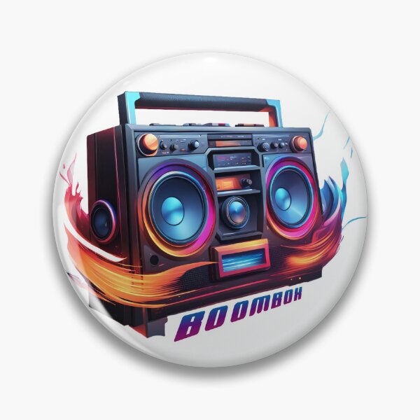 Item preview, Cassette recorder with sound waves BoomBox designed and sold by Salimgor Hangaround Music.