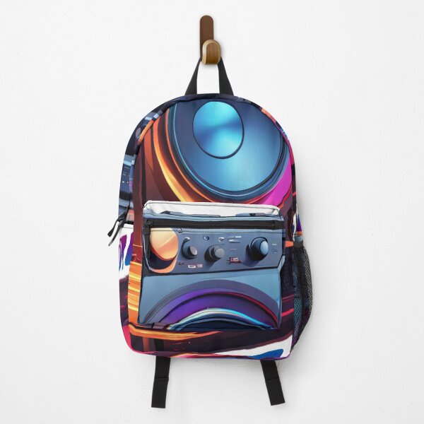 Item preview, Cassette recorder with sound waves BoomBox designed and sold by Salimgor Hangaround Music.