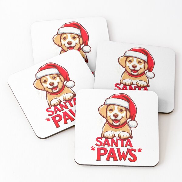 Item preview, Santa Paws Cute Christmas Dog Design designed and sold by SideKickCreates.