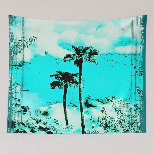 Item preview, Abstract Tropical View of Palm Trees and clouds by Iritof designed and sold by iritof.