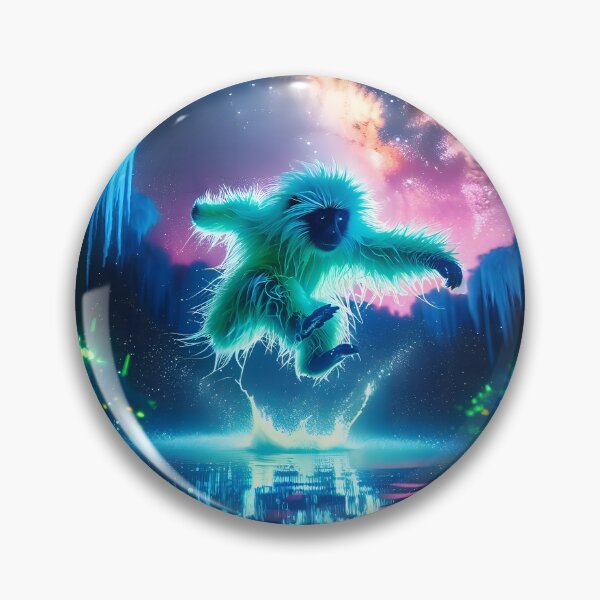 Item preview, Blacklight Style Furry Monkey Luminous Leap designed and sold by Matt's Artificial Nature.