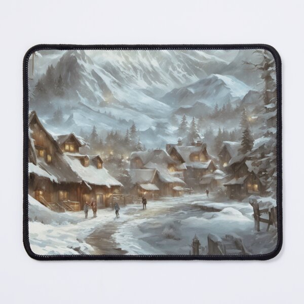 Item preview, Winter Village5 all over print designed and sold by FabFreakShop.