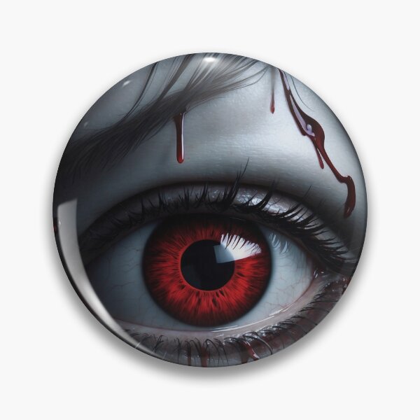 Item preview, Haunting Red Eye Blood Tears Gothic Horror Art designed and sold by ElLocoMus.