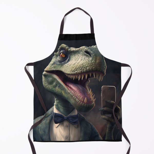 Item preview, Jurassic Selfie - Dino in a Bowtie Art Print designed and sold by SmartDesignByBB.